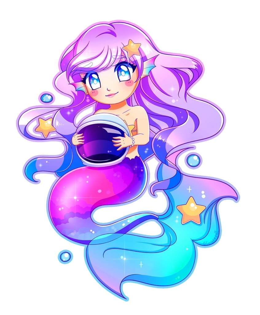 Chibi mermaid Art Amino