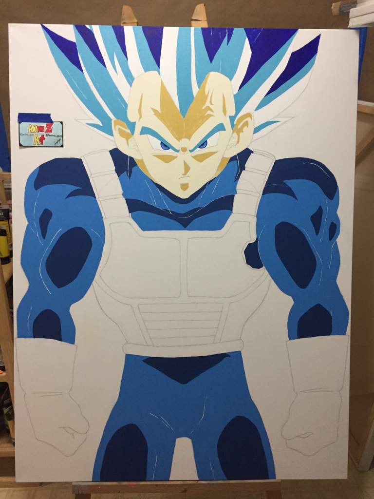 majin vegeta painting