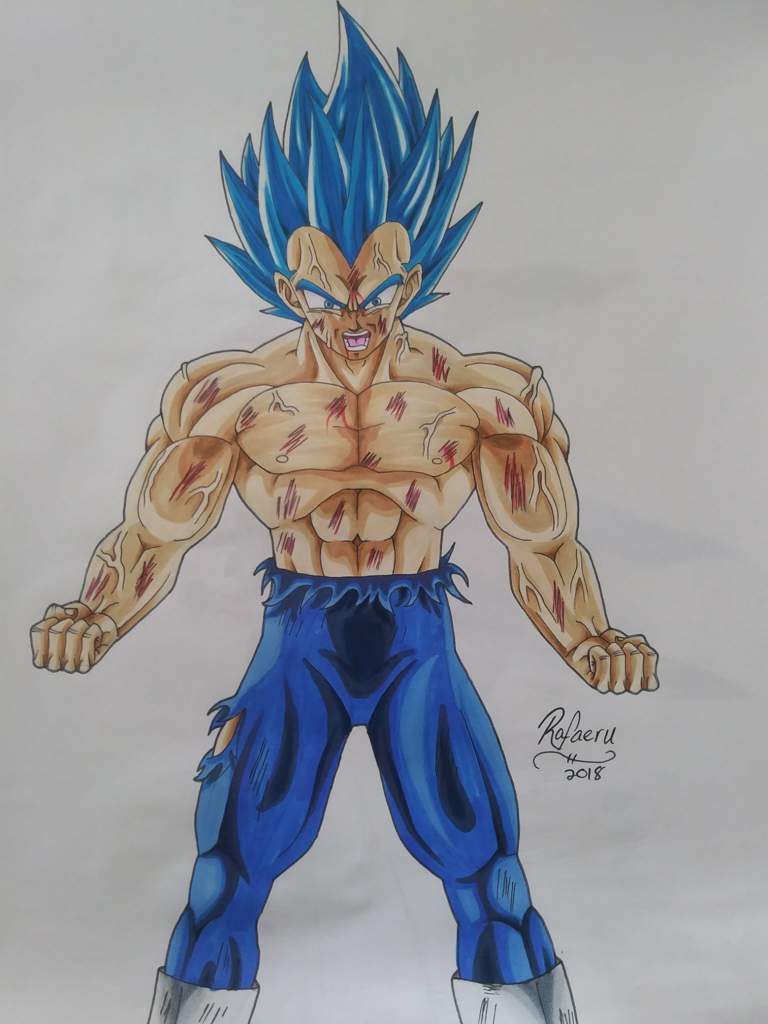 Drawing Vegeta Beyond Super Saiyan Blue ! | DragonBallZ Amino