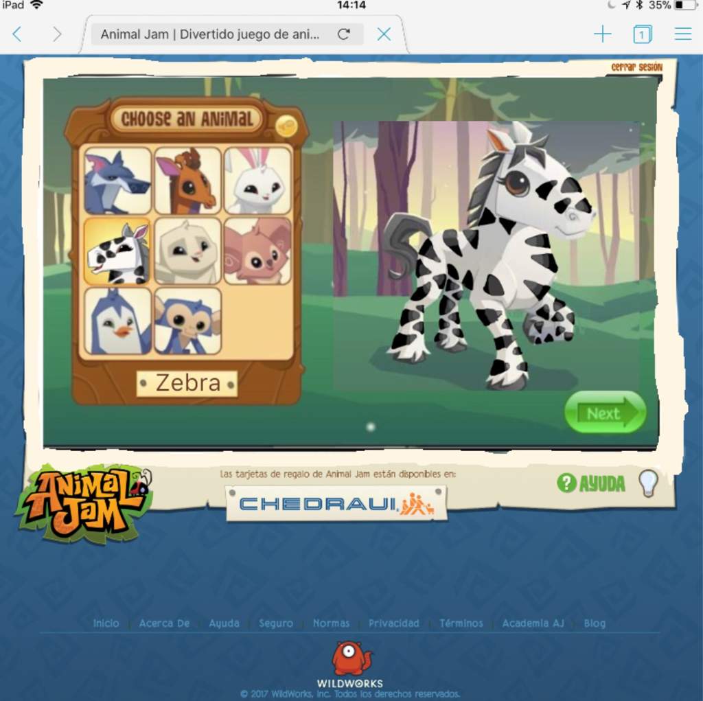 Animal Jam Zebra