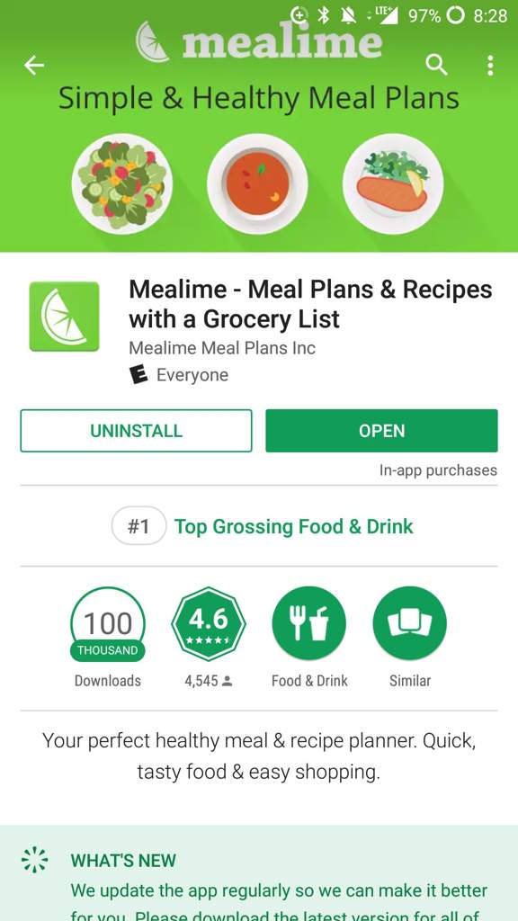 Mealime app review | Fitness Amino