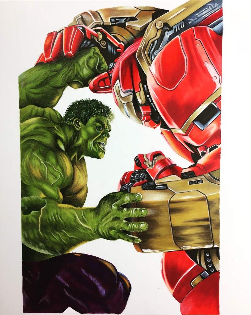 How To Draw Hulkbuster Vs Hulk