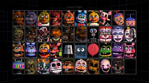 Revelados todos(ou quase) os animatronics da Custom night de fnaf 6 ...