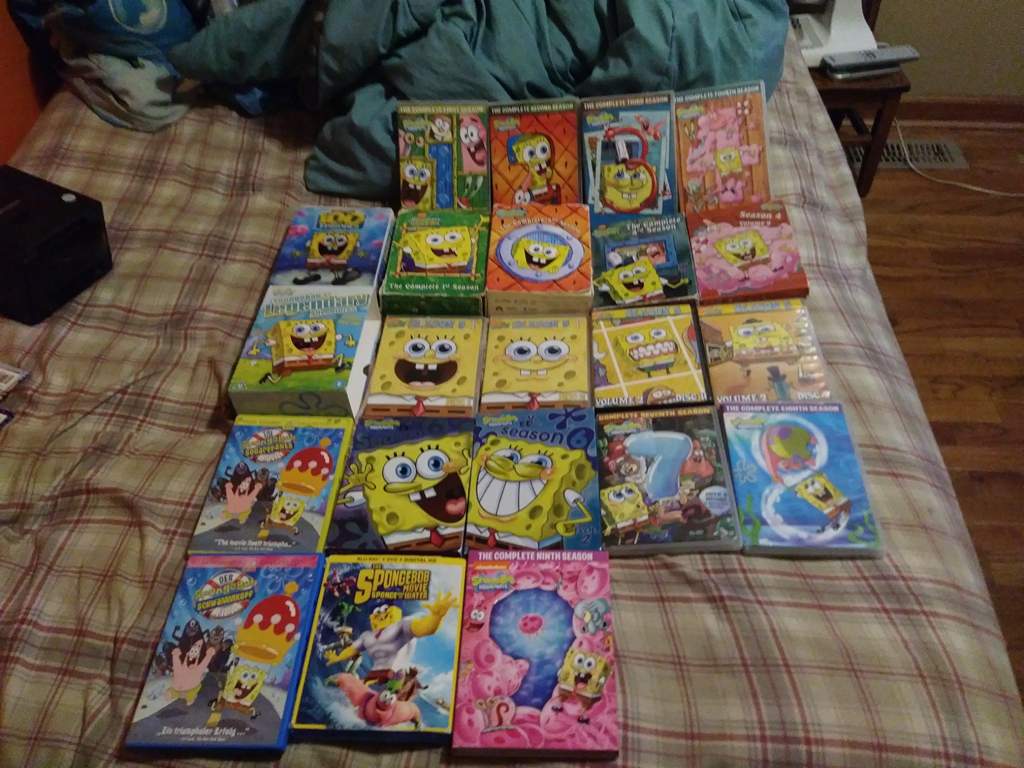 Spongebob SquarePants VHS DVD Collections