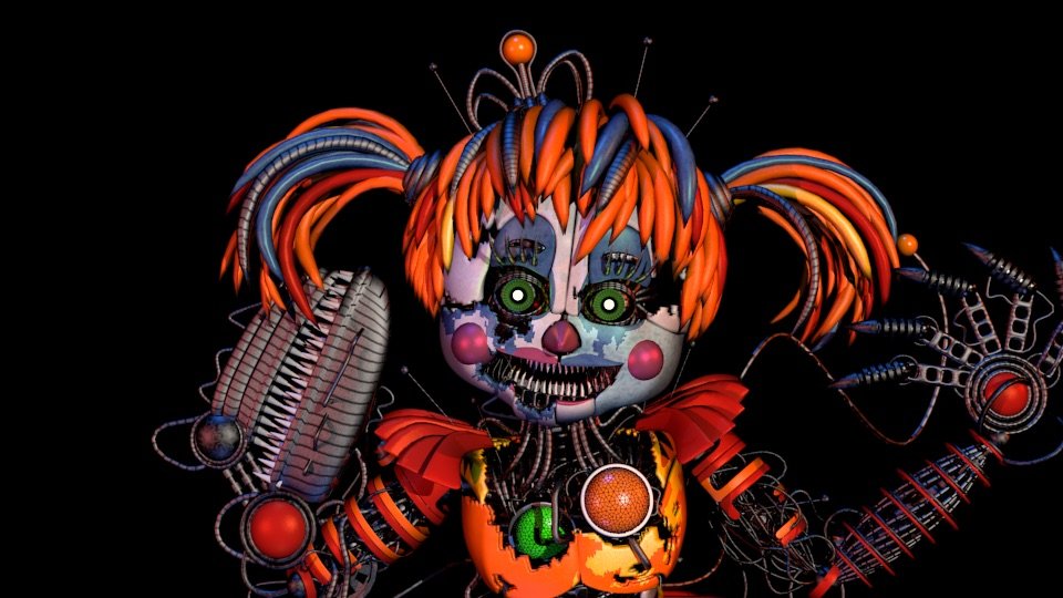 Another Scrap Baby render | Five Nights At Freddy's Amino