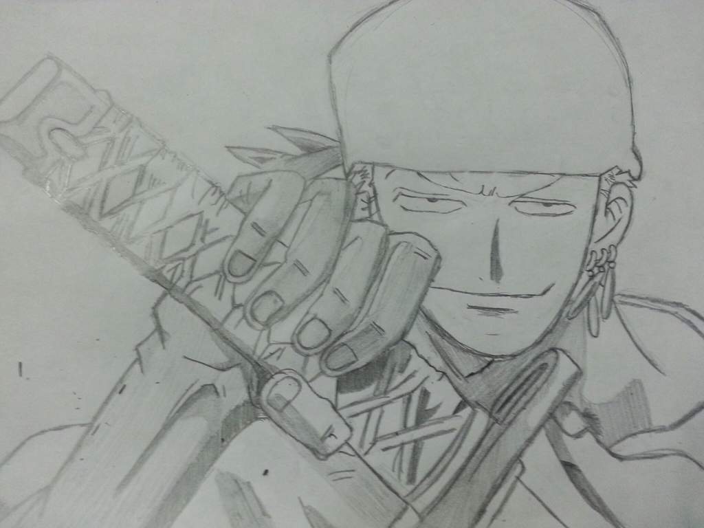 Roronoa Zoro Drawing One Piece Anime Amino