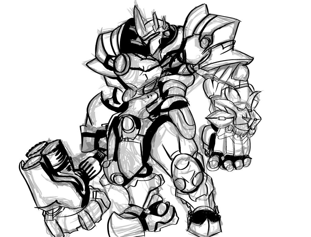 Reinhardt Overwatch Sketch Practice Overwatch Amino