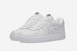 bapesta air force 1 white