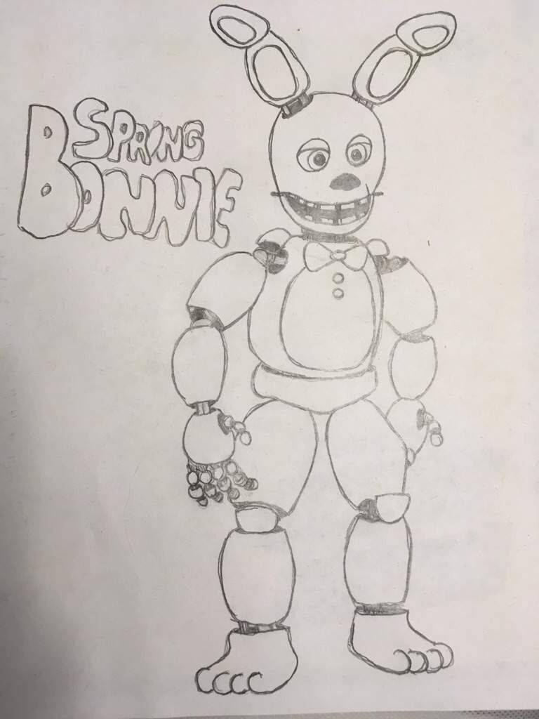 Spring Bonnie Drawing Five Nights At Freddy's Amino