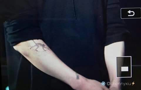 Park Chanyeol  chanyeol showed his tattoo today ㅠㅠits   Facebook