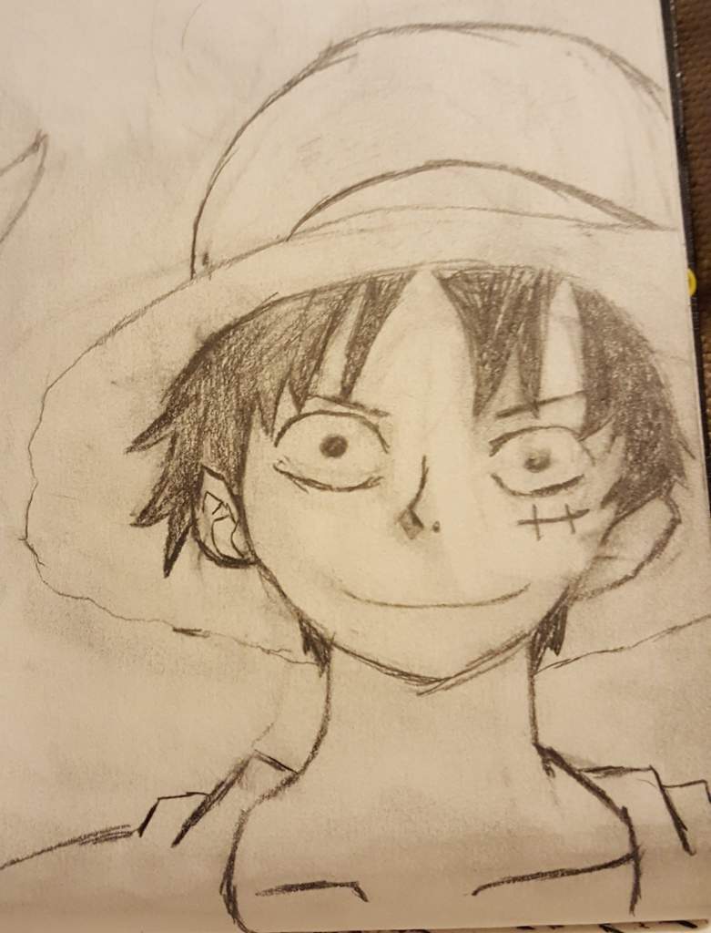 My first Luffy drawing! | One Piece Amino