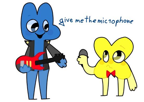 music!bfb au 4 and x doodle.