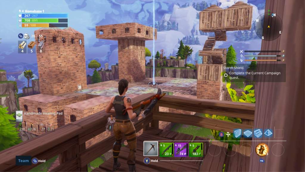 my home base so far in fortnite - fortnite save the world storm shield complete the current campaign quest