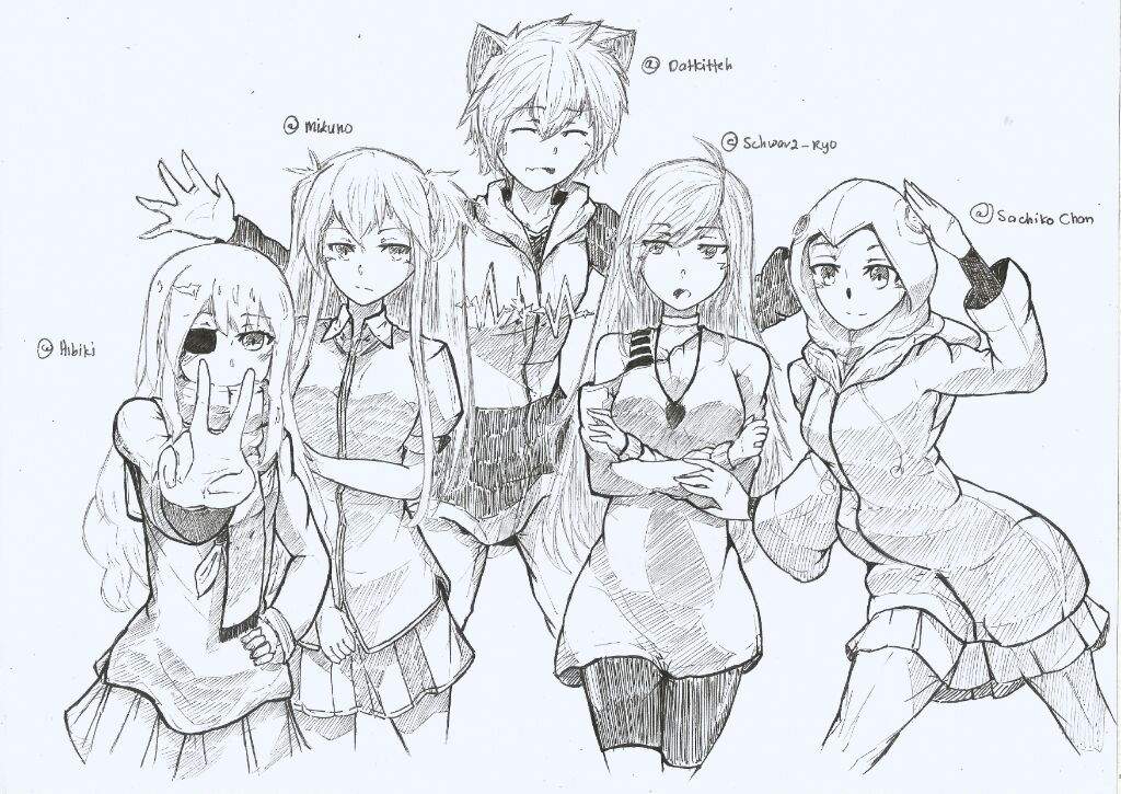 35+ Trends For Anime Group Drawing