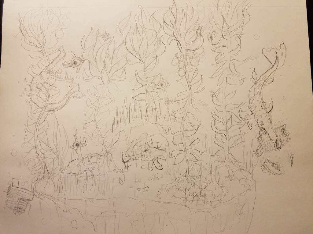 kelp forest drawing