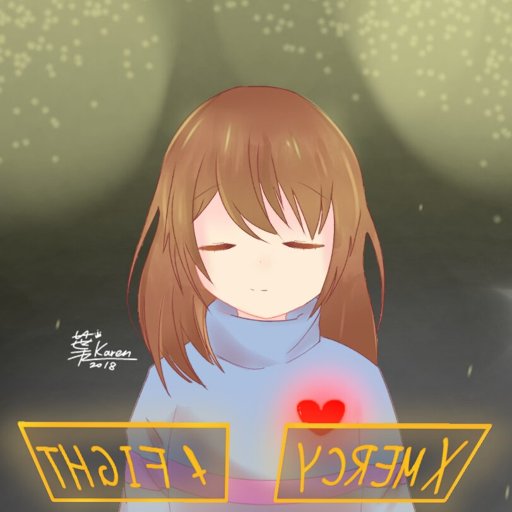 UNDERTALE[Frisk]——MERCY w. FIGHT button | Undertale AUs Amino