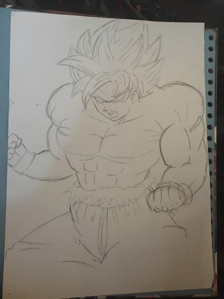 Drawing Goku SSJ Blue Ultimate Crossover Amino!💫 Amino