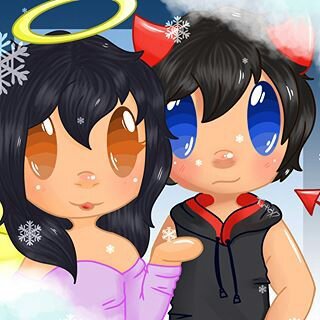 Cute Aphmau and Aaron In Angelsville | 💜 Aphmau Amino