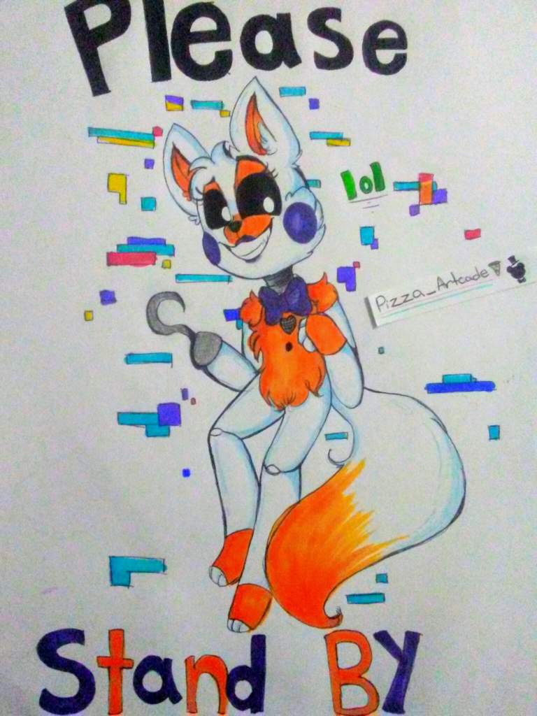 Please Stand By Lolbit Drawing Fnaf Sister Location Amino