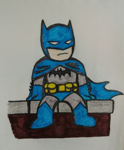 Little Batman Sitting on a Roof | Comics Amino