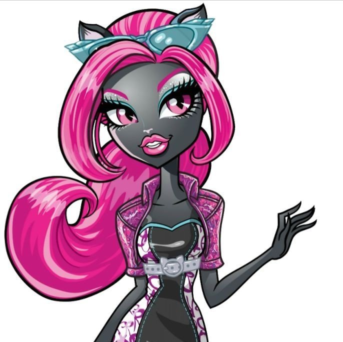 monster high pelo rosa