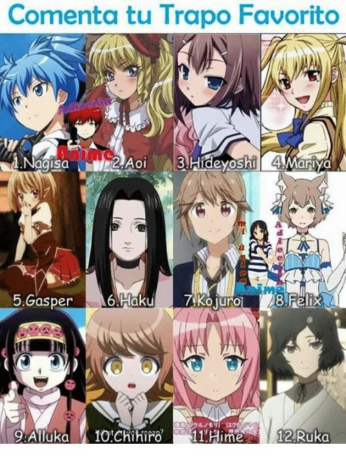 Los animes te gustan con trapos o sin trapos | •Anime• Amino