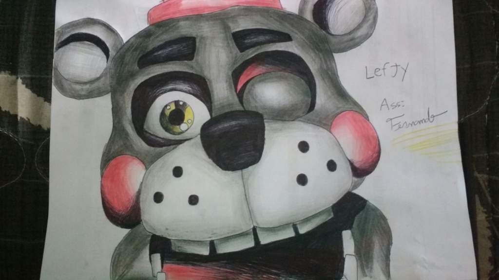 Fnaf 6 Lefty Desenho Five Nights At Freddys Ptbr Amino 7872