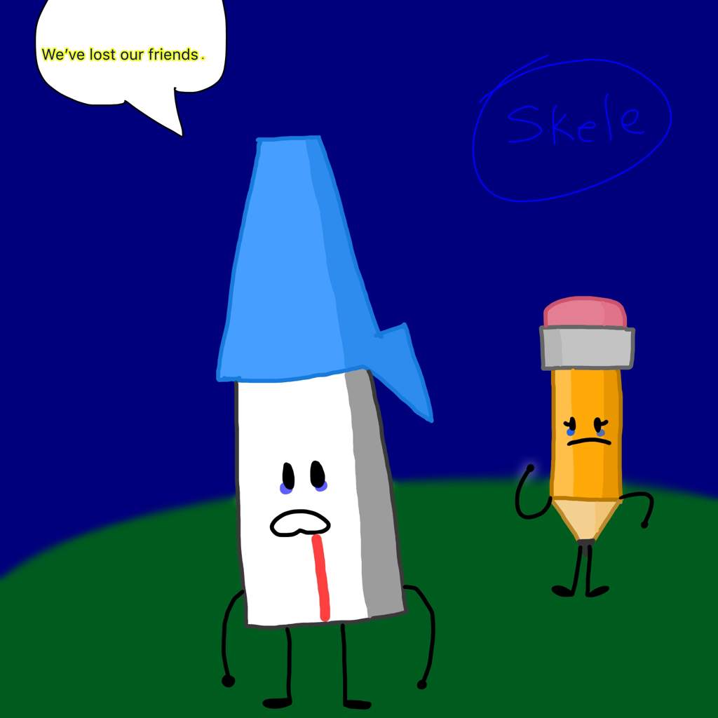 Pencil and pen have lost their friends | BFDI💖 Amino