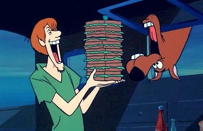 shaggy and scooby food