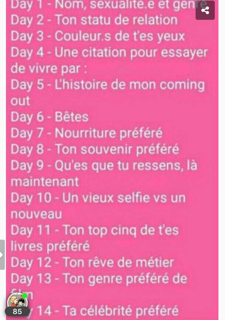 Lgbt Challenge Jour 1 Lgbt Francais Amino