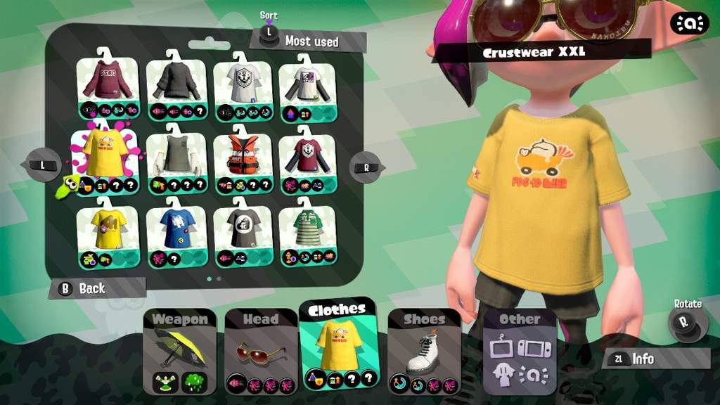 Salmon Run gear for March | Nintendo Switch! Amino