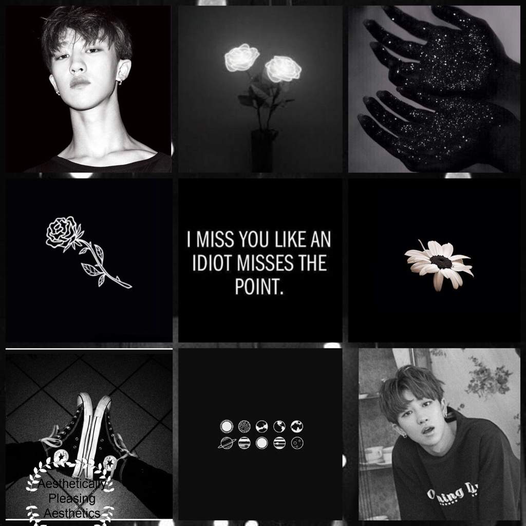 The8 Moodboard~Black Aesthetic | Carat 캐럿 Amino