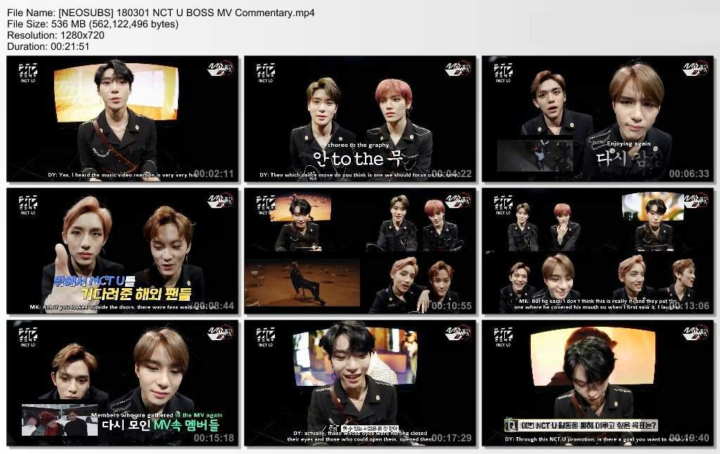 Nct mv commentary eng sub