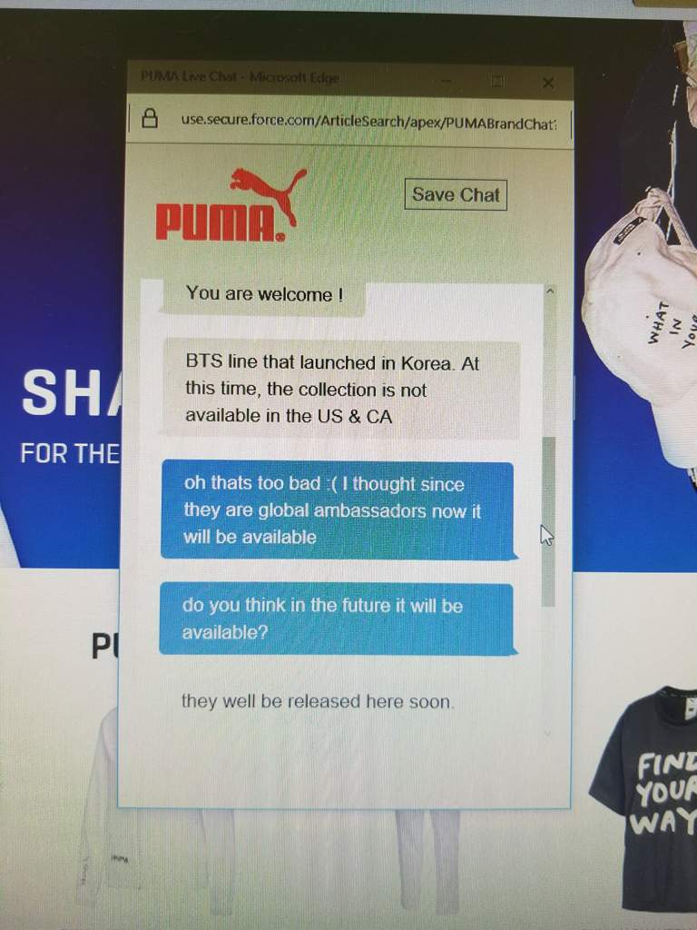 puma live chat