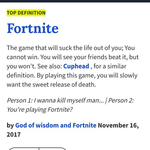  - the definition of fortnite