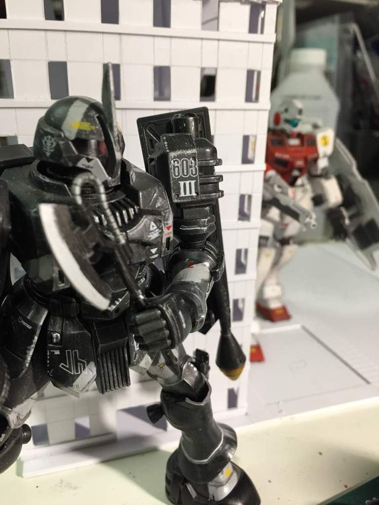 destroyed building diorama