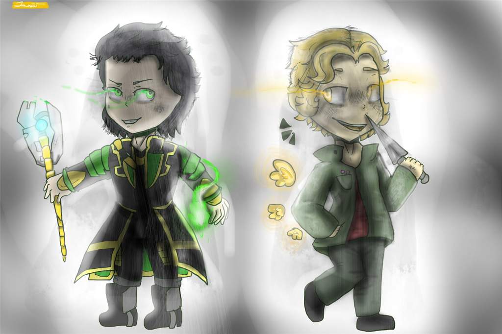 Two Lokis FANART Supernatural Amino