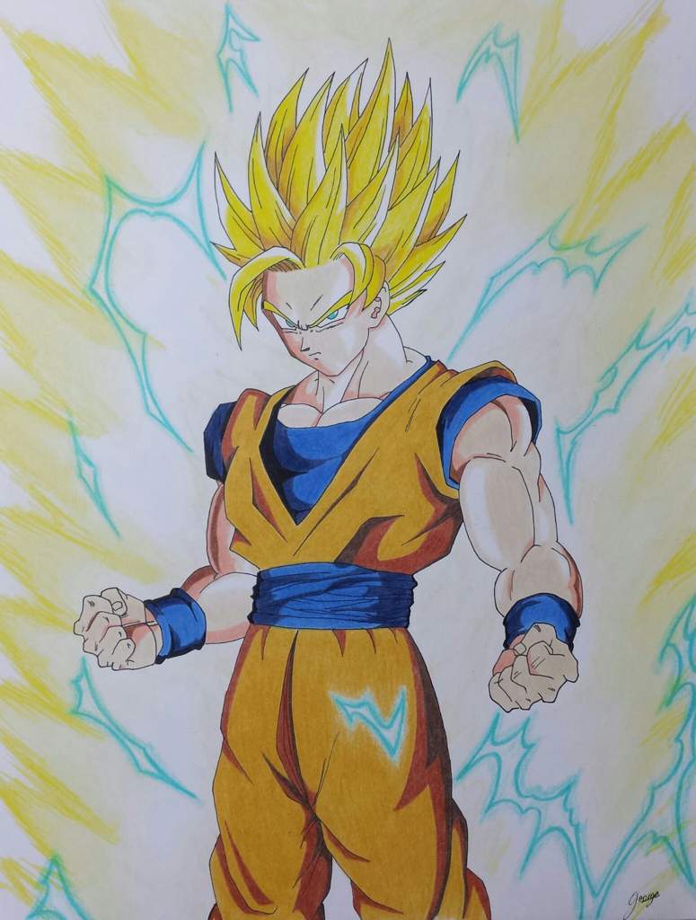 Dibujo de Goku SSJ 2 | •Arte Amino• Amino