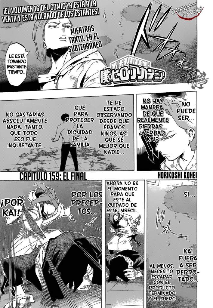 Boku No Hero Academia Manga Cap 159 Wiki •shonen