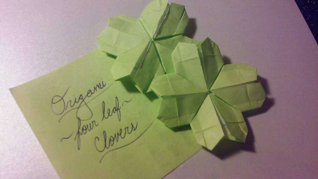 Origami 4 Leaf Clover Tutorial Aj Amino Amino