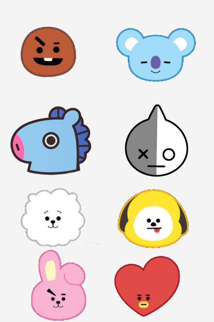 Рисунки bt21 легкие