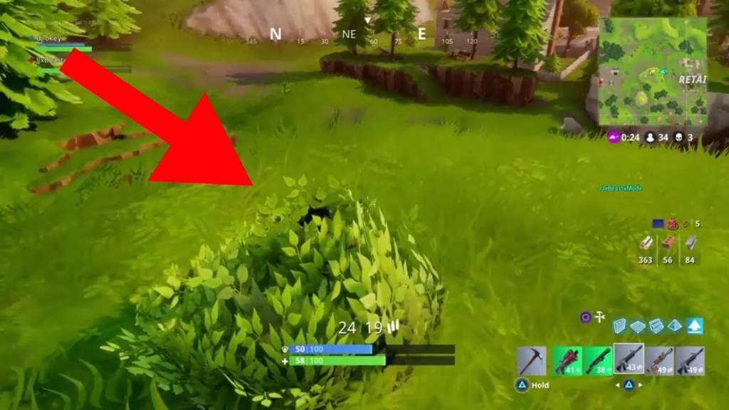 i know many of you don t know but they buffed the bush they allowed people to scope through this was especially op for sniping but in patch 2 9 0 - how to get rid of bush in fortnite