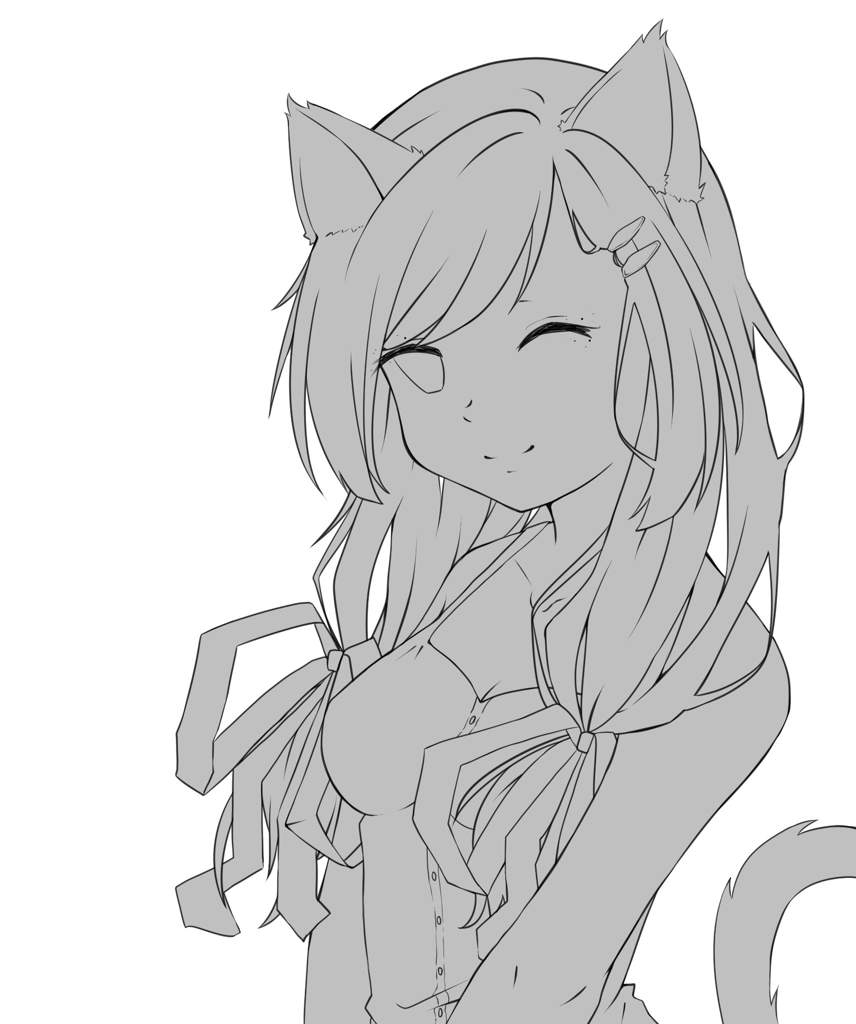 😺 Let's Draw A Cute Neko Girl! 😺 