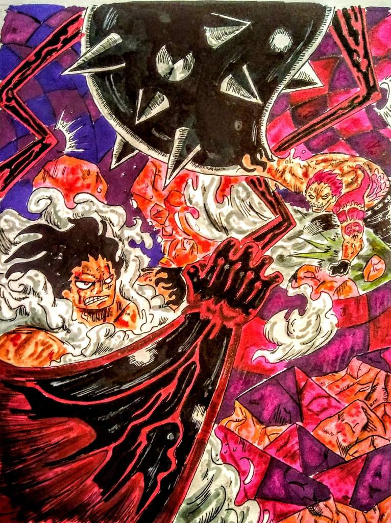 Luffy Vs Katakuri Drawing One Piece Amino