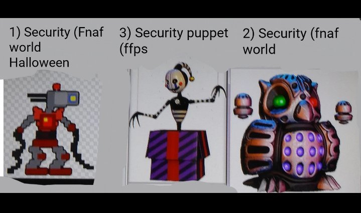 fnaf world security