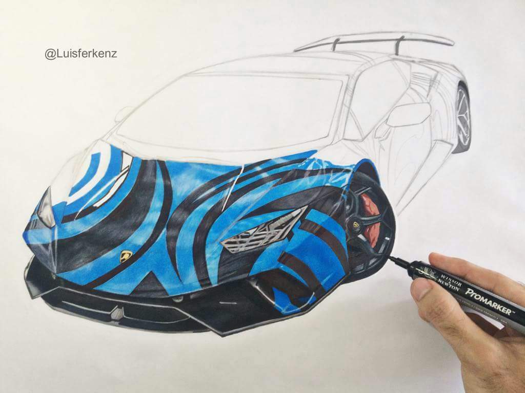 Lamborghini Huracan Performante #MiPropioArte | DibujArte Amino