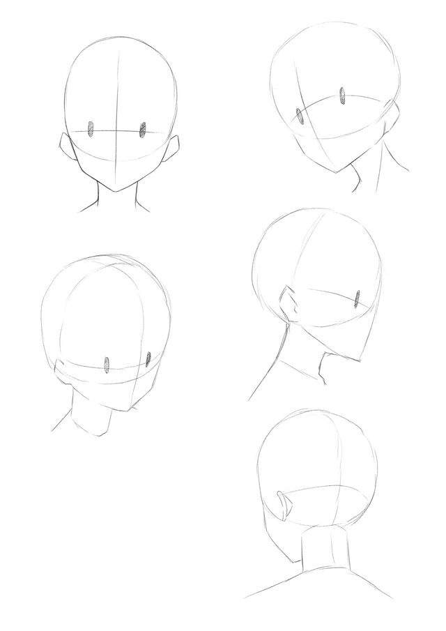 Featured image of post Reference Anime Male Head Base : It includes a total of nine hairstyles anime buzz cut male hair drawing step by step.