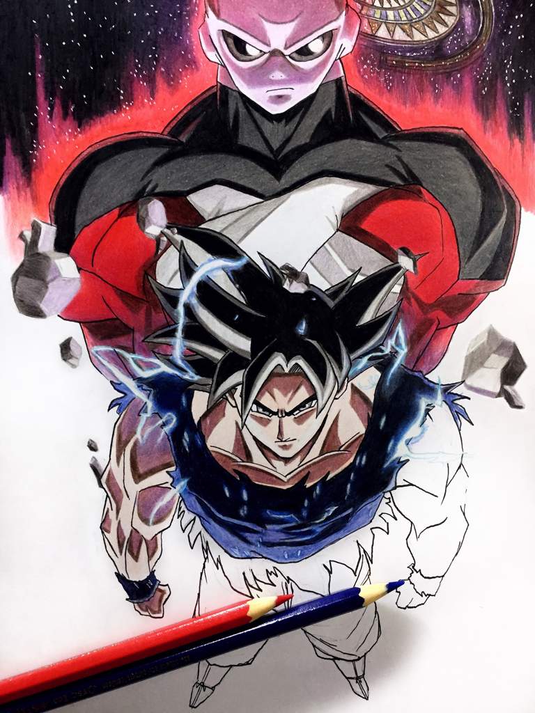 ArteMaster #ConcursoDB dibujo de Goku vs Jiren???????? | •Arte Amino• Amino