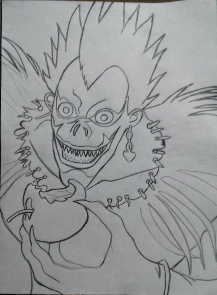 Mi dibujo de Ryuk (Death Note) Terror Amino