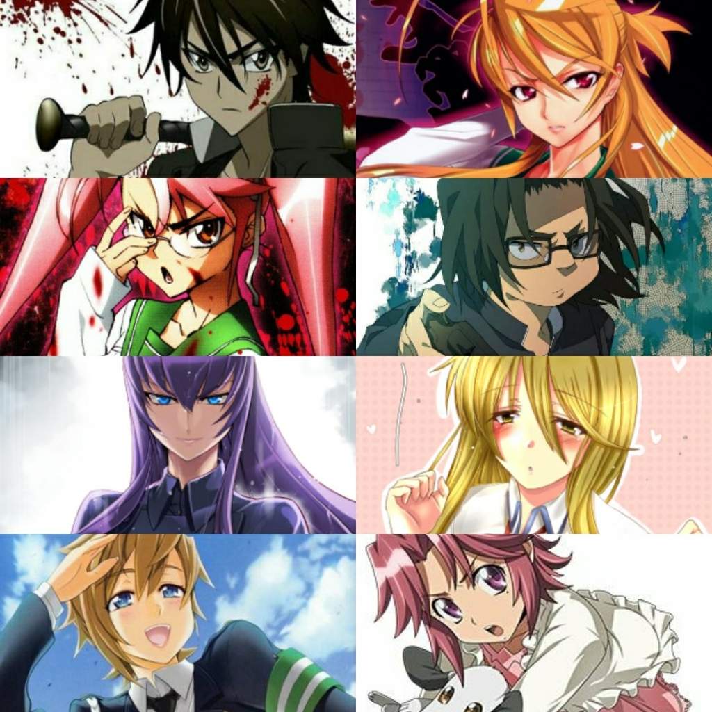 highschool of the dead characters names